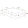 Cama Box Baú Casal Marrom + Colchão Molas Superlastic Comfort Prime Coil Crystal  - 2