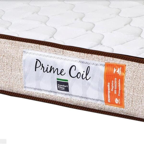 Cama Box Baú Casal Marrom + Colchão Molas Superlastic Comfort Prime Coil Crystal  - 6