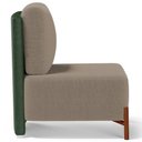 Ver imagem 3 de Kit 02 Poltronas Decorativas Sala de Estar Living Hungria L02 Couríssimo Verde Bouclê Bege - Lyam