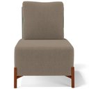 Ver imagem 4 de Kit 02 Poltronas Decorativas Sala de Estar Living Hungria L02 Couríssimo Verde Bouclê Bege - Lyam
