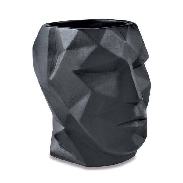 CACHEPOT PRETO EM CIMENTO