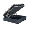 Cama Box Baú Queen Cinza + Colchão de Molas - Castor - Class Tecnopedic One Face 158x198x67cm - 4