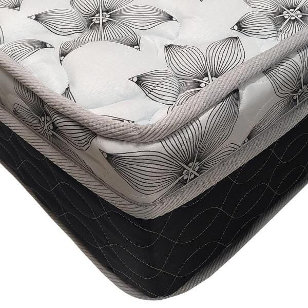 Cama Box Baú Queen Cinza + Colchão de Molas - Castor - Class Tecnopedic One Face 158x198x67cm - 6