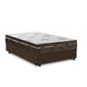 Cama Box Casal Marrom + Colchão de Molas Superlastic Comfort Prime Coil Classic 138x188x57cm - 1
