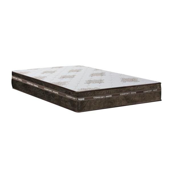Cama Box Casal Marrom + Colchão de Molas Superlastic Comfort Prime Coil Classic 138x188x57cm - 3