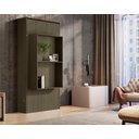 Ver imagem 2 de Cama de Solteiro Articulada Castanho Multifuncional com Prateleiras Resistente de Mdf