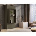 Ver imagem 2 de Cama de Solteiro Articulada Castanho Multifuncional com Prateleiras Resistente de Mdf