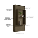 Ver imagem 6 de Cama de Solteiro Articulada Castanho Multifuncional com Prateleiras Resistente de Mdf