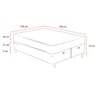 Cama Box Baú Queen Marrom + Colchão de Molas Ensacadas Ortobom Airtech Springpocket - 2