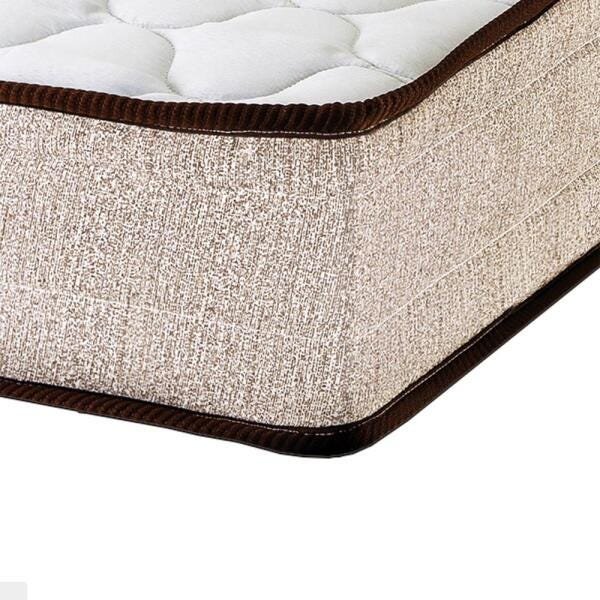 Cama Box Viuva Branca + Colchão de Molas Superlastic - Comfort Prime - Coil Crystal - 128x188x53cm - 5