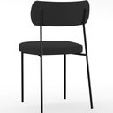 Ver mais imagens de Kit 02 Cadeiras Estofadas para Sala de Jantar Melina L02 Suede Preto - Lyam Decor