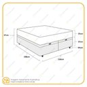 Ver imagem 5 de Box Baú com Colchão de Molas Ensacadas Ortobom Airtech Springpocket Queen 158cm