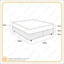 Ver imagem 5 de Cama Box Queen Preta + Colchão de Molas Ensacadas Ortobom Airtech Springpocket 158x198x65cm