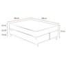 Cama Box Queen Marrom + Colchão de Molas - Comfort Prime - Prime Dreams Classic - 158x198x57cm - 2