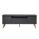 Ver imagem 4 de Rack para TV 150cm Retro MDF Grafite Dallas - On Móveis