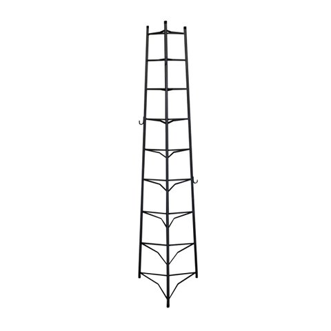 Tripé Porta Panelas Estrela Preto 9 Compartimentos 174cm Ouro Minas