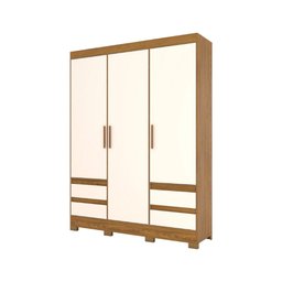 Guarda Roupa Casal 03 Portas 04 Gavetas B55 Briz - 1