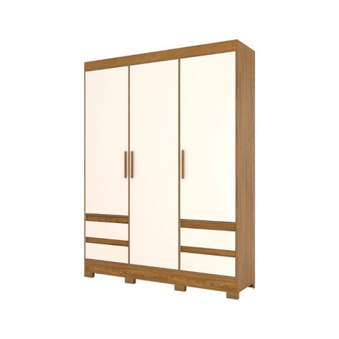 Guarda Roupa Casal 03 Portas 04 Gavetas B55 Briz