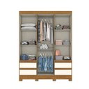 Ver imagem 3 de Guarda Roupa Casal 03 Portas 04 Gavetas B55 Briz