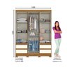 Guarda Roupa Casal 03 Portas 04 Gavetas B55 Briz - 4