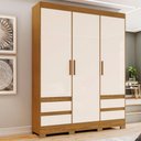 Ver imagem 2 de Guarda Roupa Casal 03 Portas 04 Gavetas B55 Briz