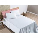 Ver imagem 1 de Jogo de Cama Lençol Percal 200 Fios 100% Algodão Liana Queen 04 Peças Branco