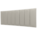 Ver imagem 3 de Cabeceira Queen Linho Prata Placa Modulada Estofada Ripada Adesiva
