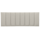 Ver imagem 2 de Cabeceira Queen Linho Prata Placa Modulada Estofada Ripada Adesiva