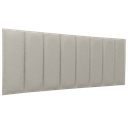 Ver imagem 1 de Cabeceira Queen Linho Prata Placa Modulada Estofada Ripada Adesiva