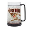 Caneca Chopp Tazmania Sextou Plastico Marrom 450ml - 1