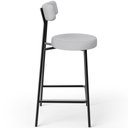 Ver imagem 6 de Kit 02 Banquetas Baixa para Cozinha Sala de Jantar Bancada Milão L02 Linho Cinza - lyam decor Lyam D
