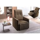 Ver imagem 1 de Poltrona Decorativa P/ Sala Reclinável do Papai Top Suede Marrom - Paropas