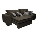 Ver imagem 7 de Sofá Retrátil e Reclinável 2.32M com Molas Ensacadas Cama Inbox Supreme Tecido Suede Café