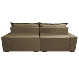 Sofá Retrátil e Reclinável 2.32M com Molas Ensacadas Cama Inbox Supreme Tecido Suede Castor - 6