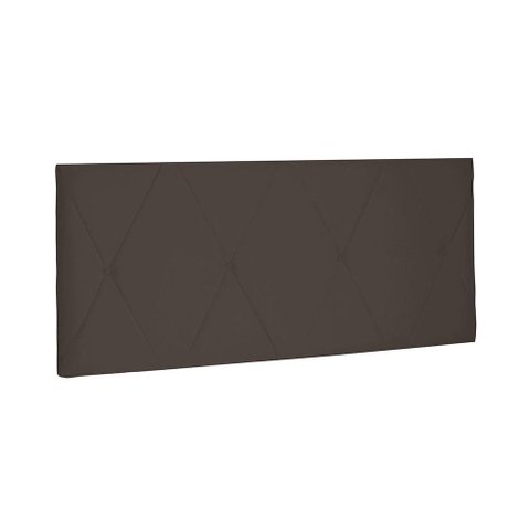 Painel Aquilla Cama Box Casal 140cm Suede café