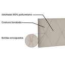Ver imagem 2 de Painel Aquilla Cama Box Casal 140cm Suede café