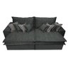Sofá Retrátil e Reclinável 2.32M com Molas Ensacadas Cama Inbox Supreme Tecido Suede Cinza - 5