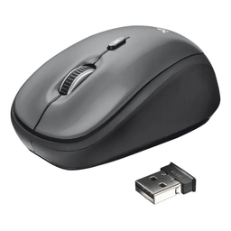 Mouse Sem Fio Usb Wireless Mini Compacto Trust Yvi Wireless Preto 18519i - 2