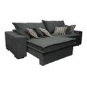Ver imagem 7 de Sofá Retrátil e Reclinável 2.52M com Molas Ensacadas Cama Inbox Supreme Tecido Suede Cinza