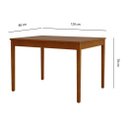 Ver imagem 2 de Conjunto de Mesa Verniz com 4 Cadeiras