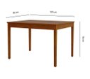 Ver imagem 2 de Conjunto de Mesa Verniz com 4 Cadeiras