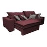 Sofá Retrátil e Reclinável 2.72M com Molas Ensacadas Cama Inbox Supreme Tecido Suede Vinho - 7