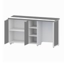 Ver imagem 7 de Armário Frigobar de Embutir Direito com Armário 2 Portas Pés em Metal 180cm Corporate Branco