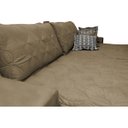 Ver imagem 4 de Sofá Retrátil e Reclinável 2.92M com Molas Ensacadas Cama Inbox Supreme Tecido Suede Castor