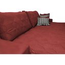 Ver imagem 4 de Sofá Retrátil e Reclinável 2.92M com Molas Ensacadas Cama Inbox Supreme Tecido Suede Vermelho