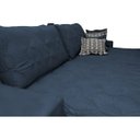 Ver imagem 4 de Sofá Retrátil e Reclinável 3.12M com Molas Ensacadas Cama Inbox Supreme Tecido Suede Azul