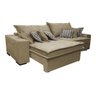 Sofá Retrátil e Reclinável 3.12M com Molas Ensacadas Cama Inbox Supreme Tecido Suede Bege - 7