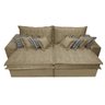Sofá Retrátil e Reclinável 3.12M com Molas Ensacadas Cama Inbox Supreme Tecido Suede Bege - 5