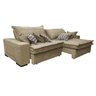 Sofá Retrátil e Reclinável 3.12M com Molas Ensacadas Cama Inbox Supreme Tecido Suede Bege - 8