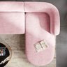 Sofá Modular Celinne Luxuoso Sala de Estar Decoração Luxo 265cm Suede - 7